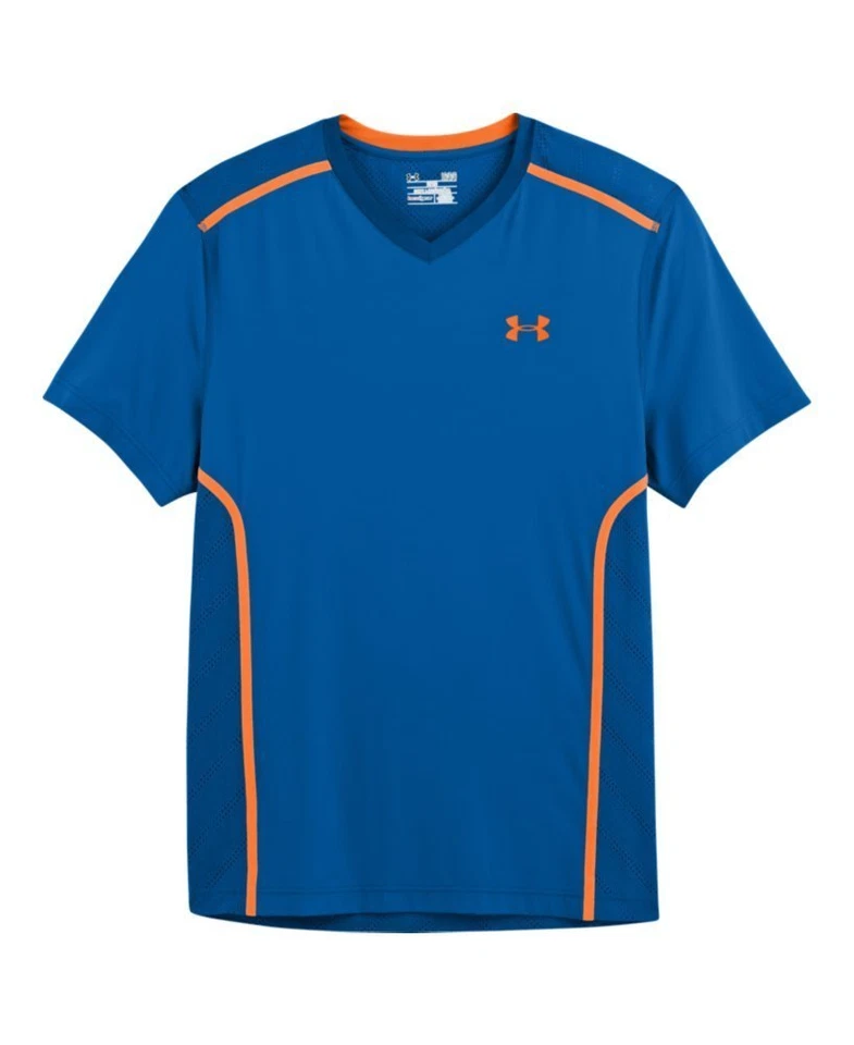 *Under Armour Mens HeatGear® ArmourVent™ Fitted Short Sleeve, Superior Blue, Med - Image 3 of 3