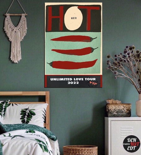 Red Hot Chili Peppers Concert Unlimited Love Poster Giclée New UV Print Rare - Picture 3 of 3