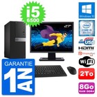 PC tour DELL 7050 Bildschirm 27 " Core i5-6500 RAM 8Go Disc 2To HDMI Windows 10