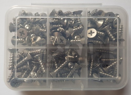 Schrauben für Kunststoffe TORX/KREUZSCHLITZ Linsen-/Senkkopf Set EDELSTAHL A2 - Bild 12 von 16