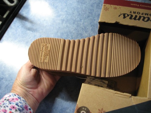 Dearfoams Women's Indoor Outdoor Memory Foam Clog Slippers Brown Small 5-6 NEW - Picture 2 of 4