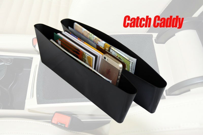 2 POCKET OF CATCH CADDY CAR SEAT ORGANIZER STORE STOP ITEM DROP AS SEEN