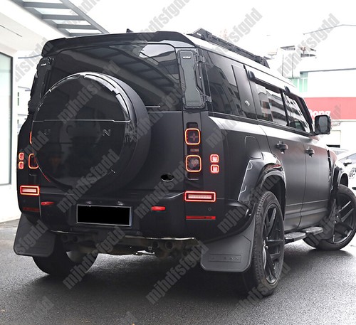 Matte Black Mud Flaps Fender Splash Guards 4x For Land Rover Defender 2020-2025 - Foto 8 di 10