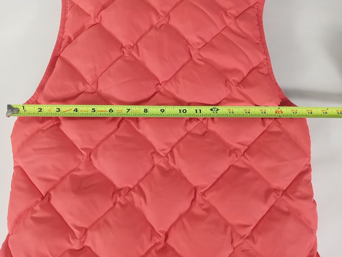 J Crew Vest Womens XS Down Insulated Quilted Excursion Filled Jacket Coral EUC - Picture 3 of 8