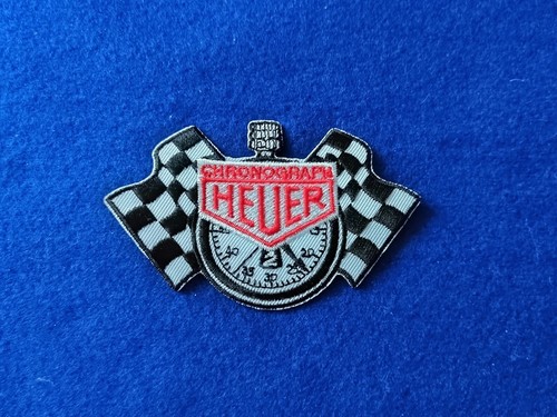 A Pair Of Motorsport Racing Patches Sew / Iron On Badges Heuer (c) - Picture 2 of 3