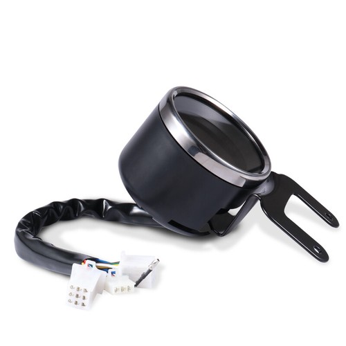 Velocímetro digital LED LCD para motocicleta velocímetro medidor de combustible cafe racer touring - Imagen 9 de 12