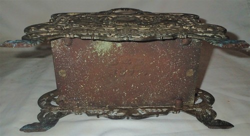 ANTIQUE 1870s VICTORIAN BRADLEY & HUBBARD #3572 CAST IRON BRASS DESK RACK HOLDER - Picture 8 of 12