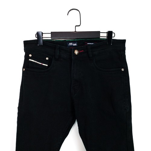 Diesel Denim + Sweatpants Black Dark Wash Krooley Denim Jeans - W32 L25 - Picture 14 of 23
