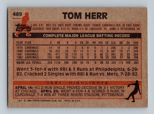 St. Louis Cardinals 1980's MLB Baseball Team 8 Card Lot - Picture 9 of 17