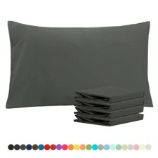 4 Piece 1800 Count Bed Pillow Case Queen Size Ultra Soft Envelope Pillowcase