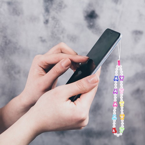 2 szt. Łańcuszek na telefon komórkowy Panna Bransoletka z zawieszką na telefon komórkowy Koraliki Smycze - Zdjęcie 2 z 12