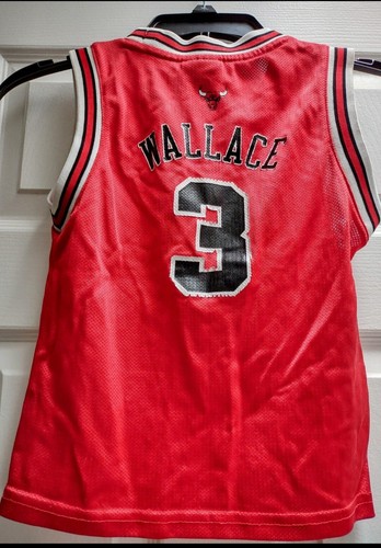 Vintage Jersey Chicago Bulls Wallace #3 kids size 7, small - Picture 3 of 3