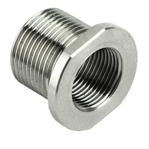 Adapter Connector Thread Adapter 1/2-28 ID To 5/8-24 OD Stainless Steel - Picture 15 of 15