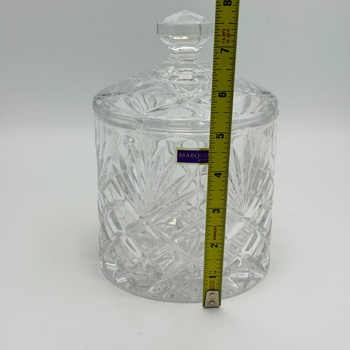 Marquis by Waterford Covered Candy Jar Pot Czech Republic 40027240 - Picture 10 of 11