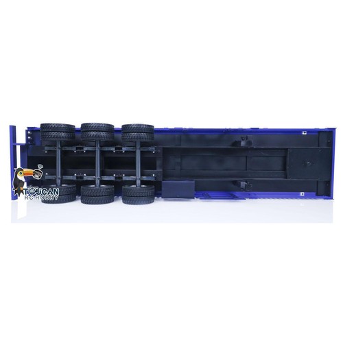 1/14 Metal 3-Axle Trailer Low-bed Trailers for RC Tractor Truck Dump Car Model - Picture 13 of 13