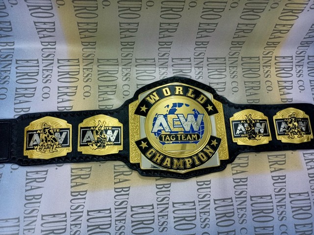 New AEW World Tag Team Wrestling Championship Belt, 2mm Brass Plates | eBay