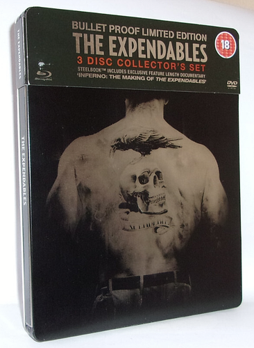 The Expendables (3Disc,BluRay+DVD, 2010) Steelbook, Bullet Proof Limited Edition - Picture 1 of 9