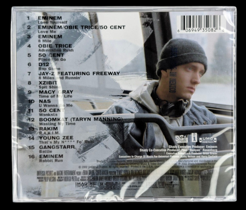 SEALED, Eminem / 50 Cent / NAS / Jay-Z - 8 Mile, Audio CD, 1st edition, US, 2002 - Picture 2 of 6