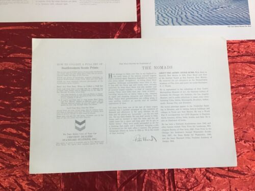 Rare Southwestern Scenic Print Lot 3 Chevron Standard Nomads, Shiprock, White Sa - Picture 5 of 7