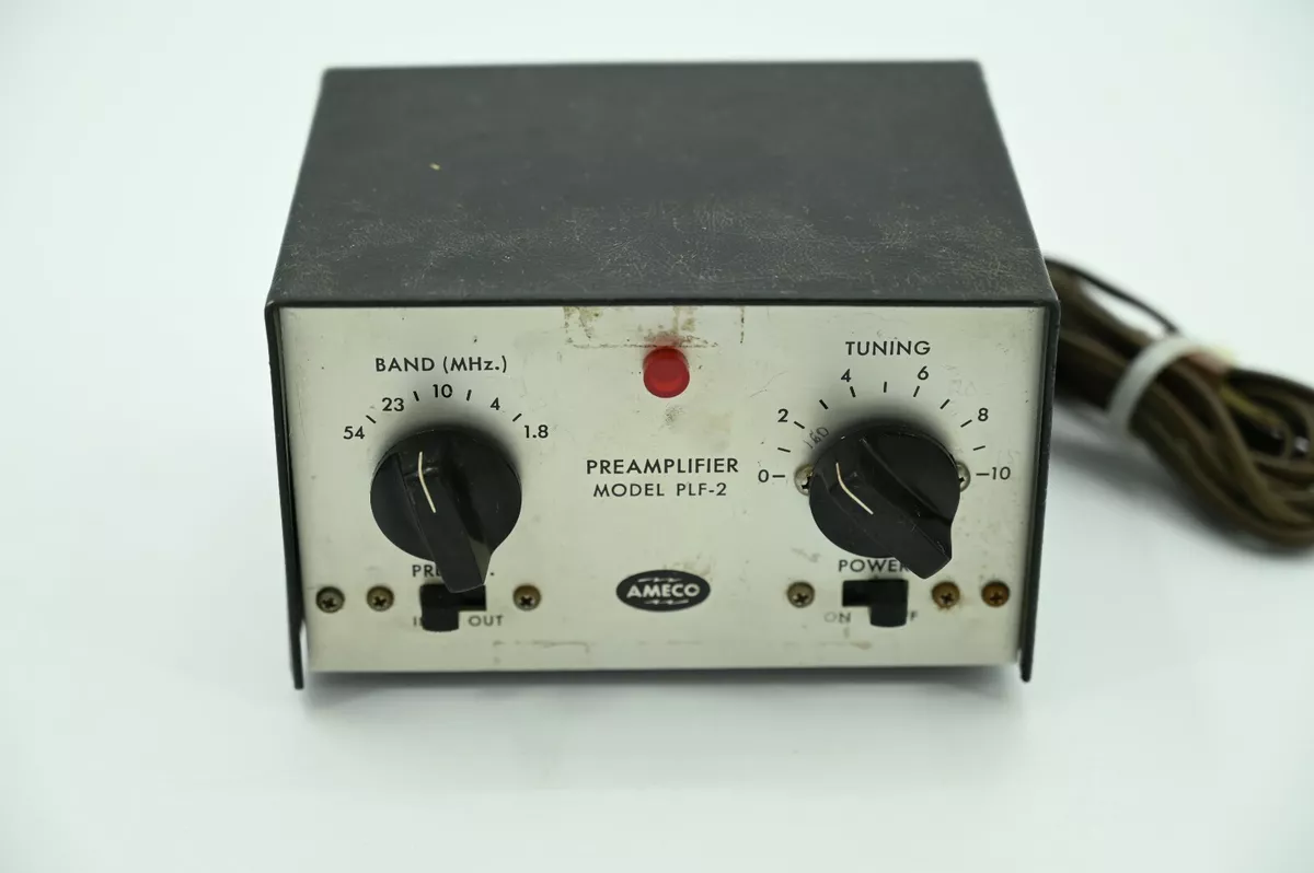 Vintage AMECO Antenna Preamplifier Model PLF-2 for HAM Radios