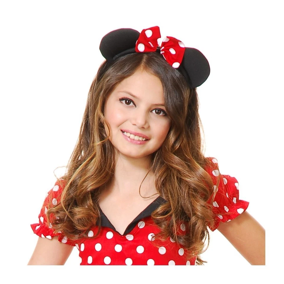 Charades Miss Mouse Girls Dress Costume Red with Polka Dots Size Small - Image 2 of 2