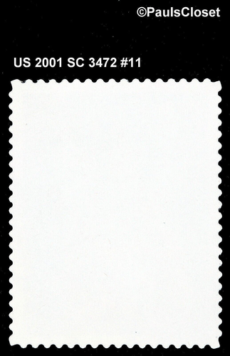 US 2001 SC 3472 $3.50 CAPITOL DOME USED NO GUM HANDSTAMPED CANCEL FINE/VFINE #11 - Picture 2 of 2