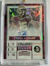 A96,590 - 2017 Panini Contenders Draft Pick Cracked Ice #121A T. Rudolph Auto/23