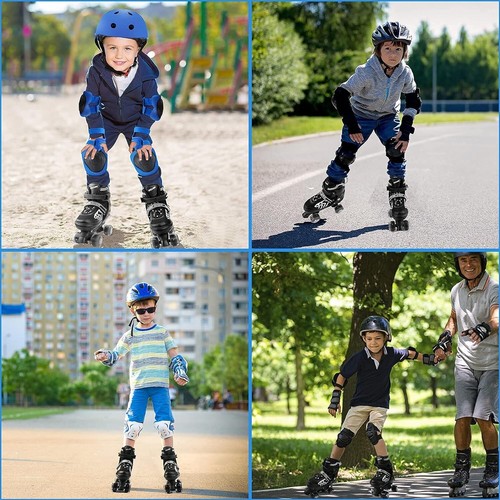 Kids Roller Skates for Boys Girls Children Beginners, 4 Sizes Adjustable Roll... - Picture 3 of 8
