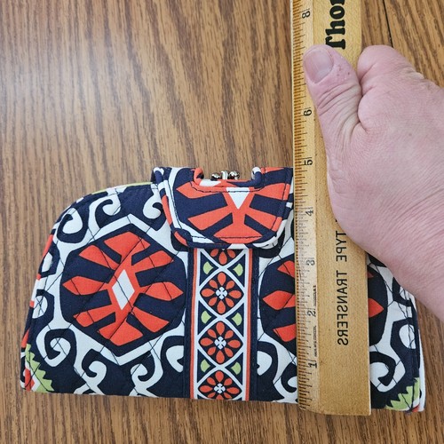 Vera Bradley Clutch Sun Valley Kiss n' Snap Double Kiss Lock Organizer Geldbörse - Bild 3 von 9