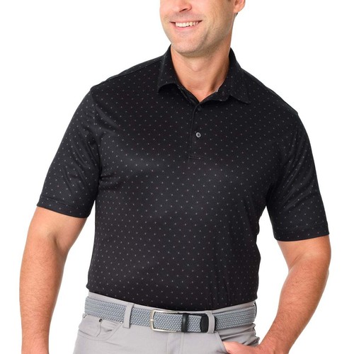 Polo de golf Greg Norman Performance ML75 para hombre negro, S,M,L,XL 1494546 NUEVO CON ETIQUETAS - Imagen 2 de 6