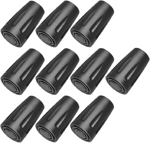 10 Pack Trekking Pole Tips, Hiking Sticks Tips Protectors Fits Most Common Tr...
