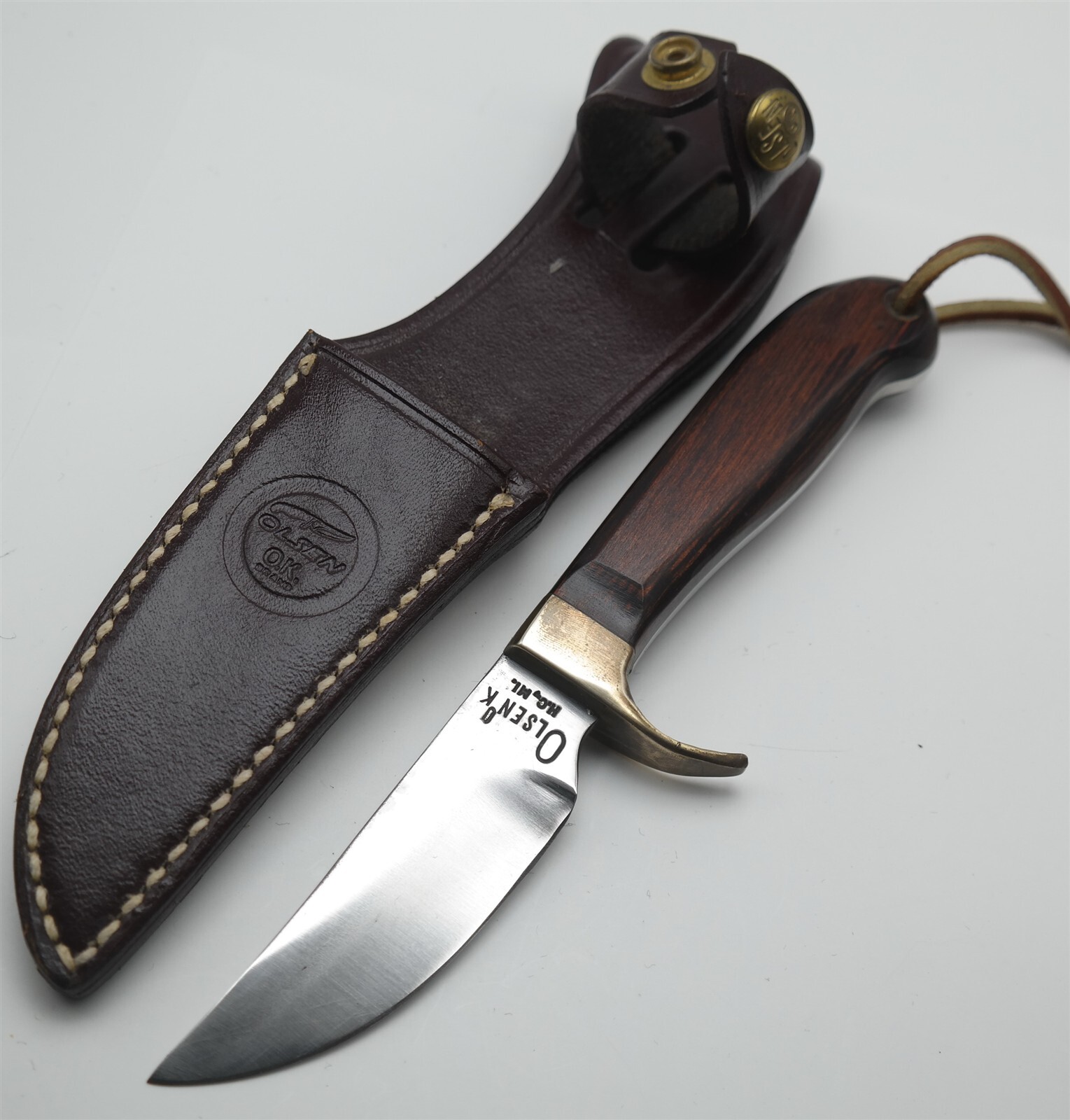 Vtg Olsen OK Model 503-B Alaskan Skinner Hunting knife Un-Used USA 3 11/16" bld