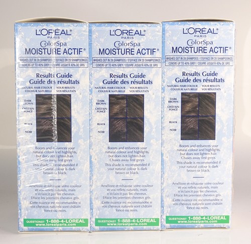 3x L'Oréal ColorSpa Moisture Actif Espresso Dark Brown (3 Pack) Discontinued! - Picture 5 of 8