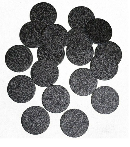 8-TEILIGES SET 1 ZOLL DURCHMESSER KLEBENDE LEDERSCHEIBEN Kreise Möbel Pads Nestchen Pads Schreibtisch - Bild 7 von 12