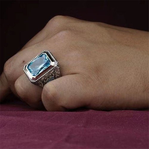 Rings Elegant Size 6-10 Jewelry Women Wedding Ring Cubic Zirconia - Picture 5 of 34