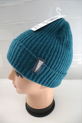 ICE HOTEL Sweden Petrol LAMBSWOOL Beanie Toque Hat UNISEX *WEAR 2 WAYS* Tags - Picture 4 of 7