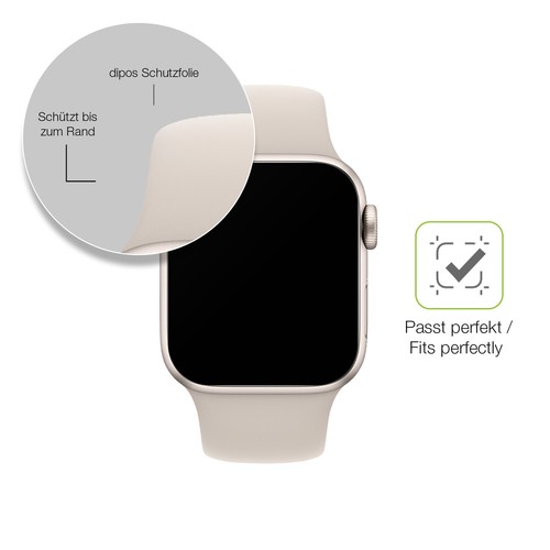 2x Full Cover mat Film pour Apple Watch SE 2. Generation GPS 40mm Film de - Photo 6 sur 7