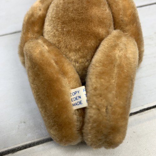 Vintage Eden 1986 Mini Jointed Brown Bear  Plush Made In Korea 4.5” - Picture 4 of 5