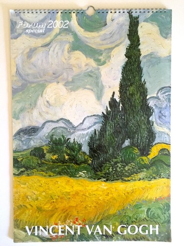 VAN GOGH VTG 2002 POST IMPRESSIONIST LARGE COLLECTOR'S LITHOGRAPH PRINT CALENDAR - Picture 1 of 12
