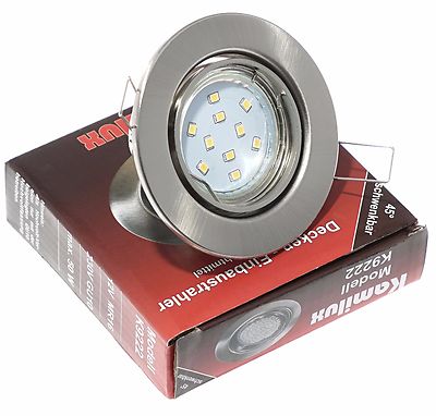 K9222 230V 5W=50W Led GU10 Einbauleuchte Deckenstrahler Deckenspot