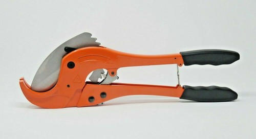 Ratcheting Shear-Cut Pipe Cutter for Pipes Up to 3" (75 mm) - PP-R HDPE PVC PVDF - Picture 1 of 8