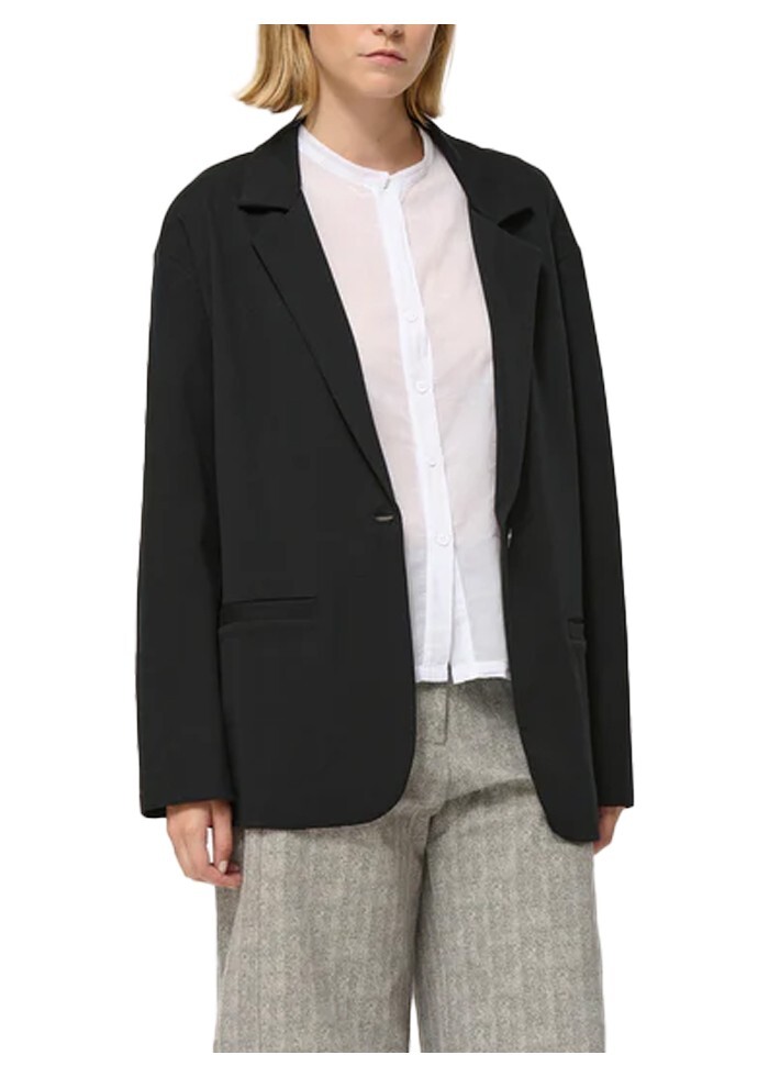 HUMILITY Women's Jacket Punto Milano Black Over CAYDEN-M Made In Italy