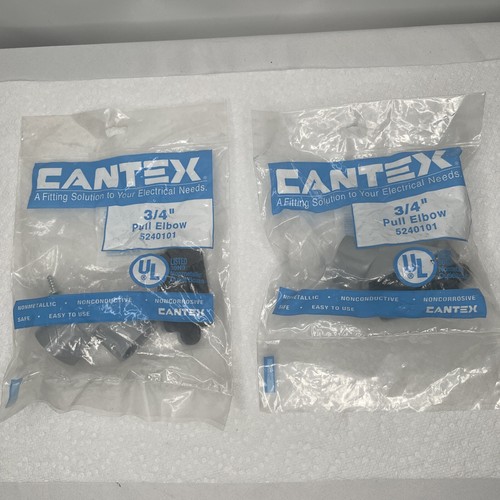 Cantex Industries #5240101 3/4" PVC Pull Elbow,No E990ER-CAR - Bild 1 von 6
