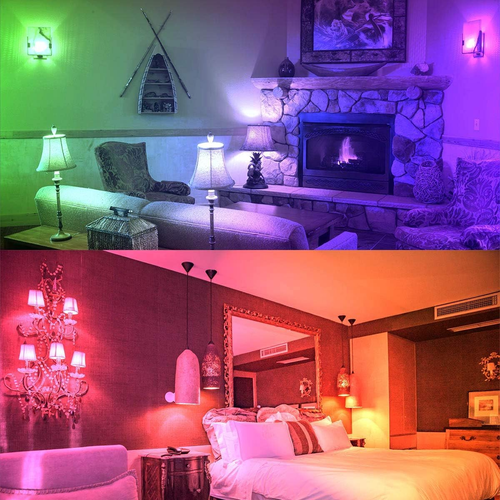 E12 LED Candelabra Light Bulbs, Color Changing Candle, B11 40W Incandescent Equi - Picture 5 of 12