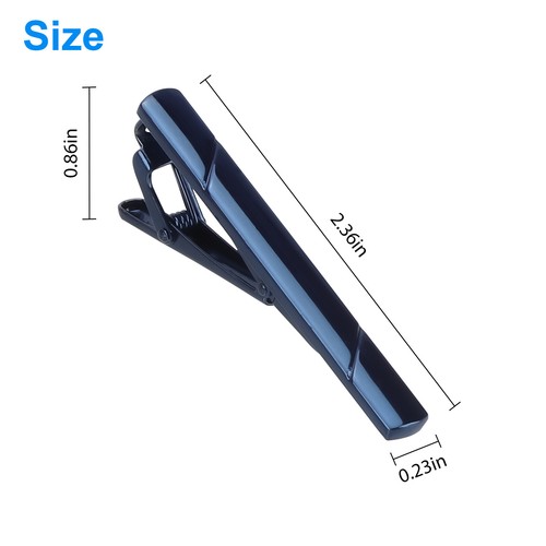 4pcs Gentleman Men's Necktie Tie Clip Bar Clasp Clamp Pin for Wedding Business - Picture 8 of 9