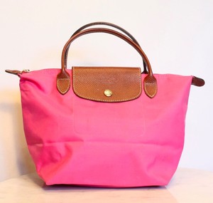 Details About Longchamp Le Pliage Small Shopper Tote Bag In Pink Made In France