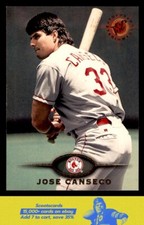1995 Stadium Club Jose Canseco card #347 Boston Red Sox