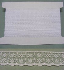 Flat Lace White - 50 metres 133 