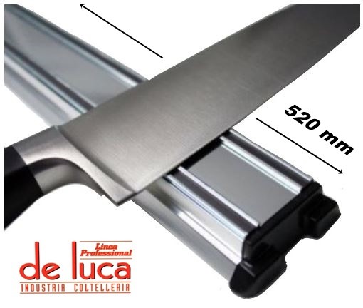BARRA MAGNETICA CALAMITA CM 52 PER COLTELLI E UTENSILI METALLICI GRIGIA "DE LUCA