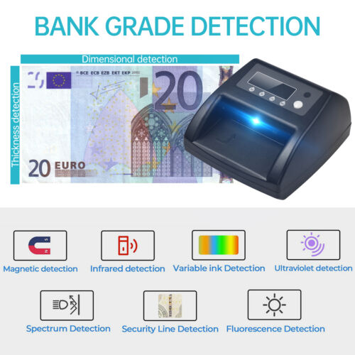 Geldzählmaschine Geldzähler Geldscheinzähler Banknotenzähler Geldprüfer UV MG IR - Bild 7 von 11